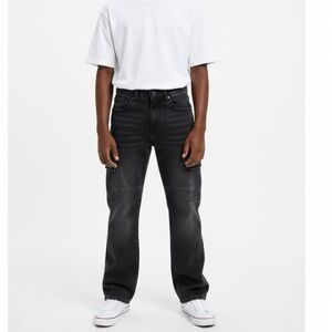 Rock Salt Boys Black Cargo Jeans Size 14 Denim Pants